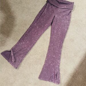 VS Pink Fold Over Yoga Pants